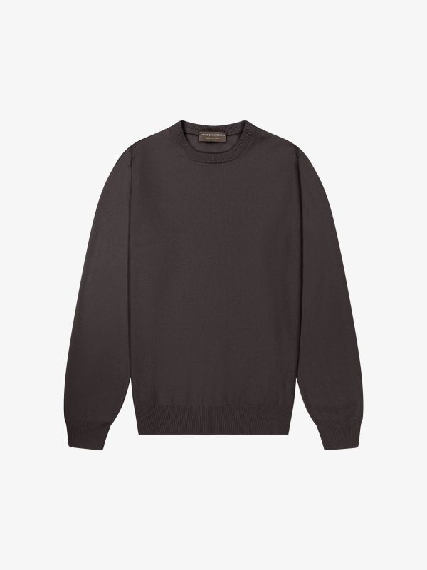 pull en cachemire brun