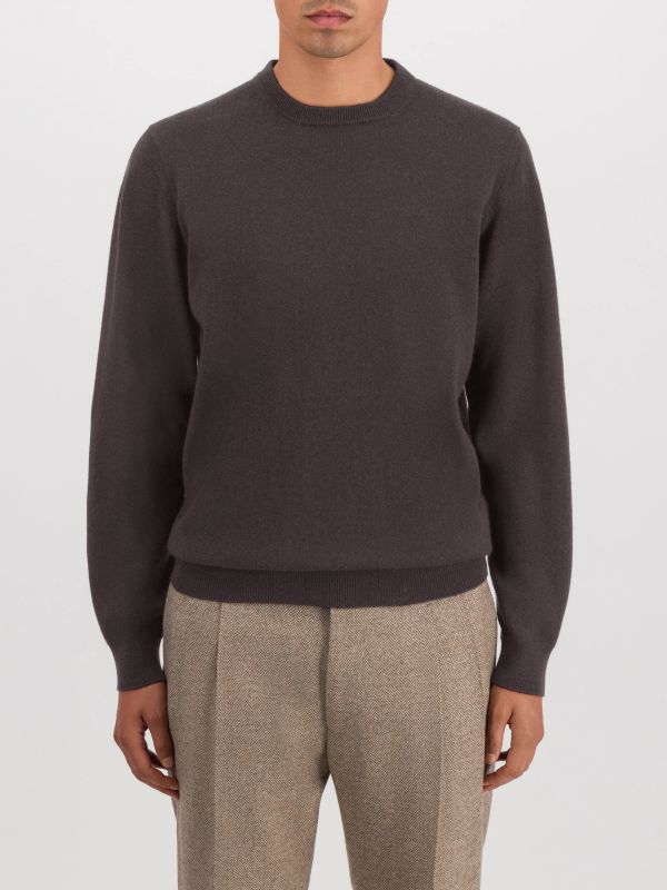 pull en cachemire  brun, FILIPPO DE LAURENTIIS