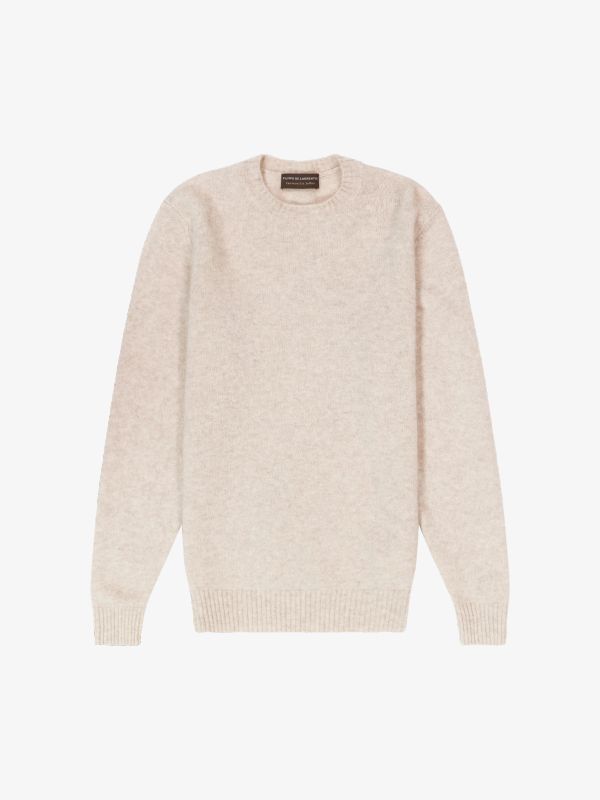 pull en tricot  beige