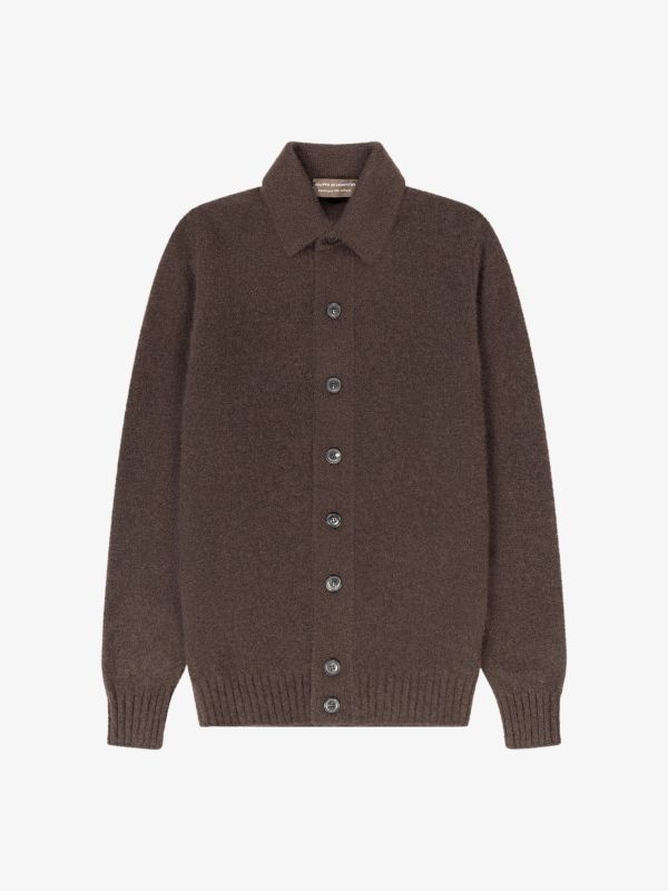 Cardigan brun