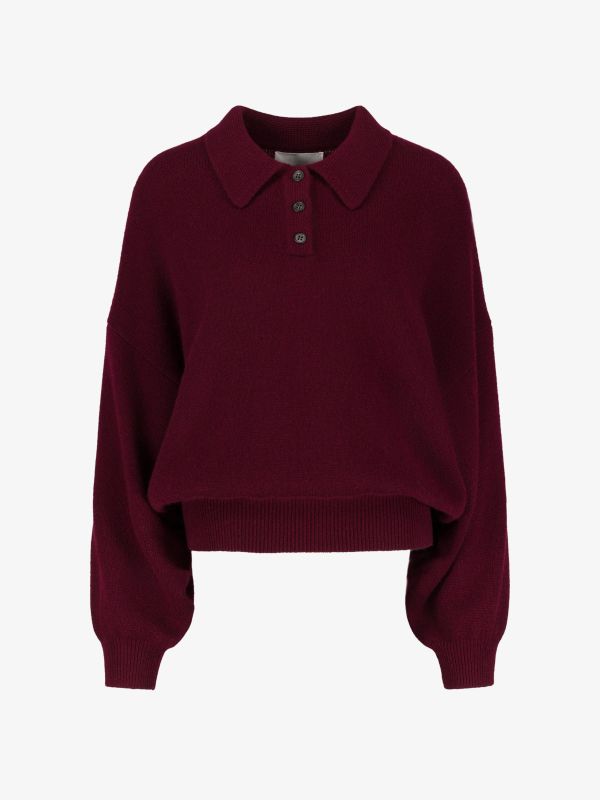 Cashmerepullover "The Etta" bordeaux