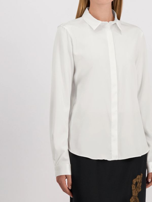 Seidenbluse weiss, GLOBUS ESSENTIALS
