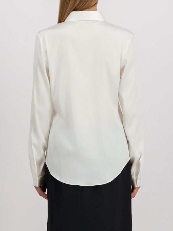 Seidenbluse weiss, GLOBUS ESSENTIALS