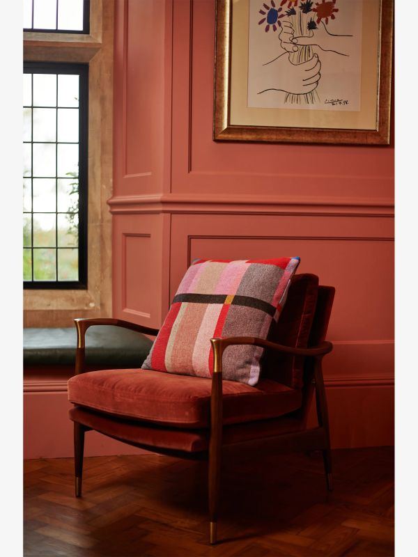 Housses de coussin Block rouge/à petits motifs, WALLACE SEWELL