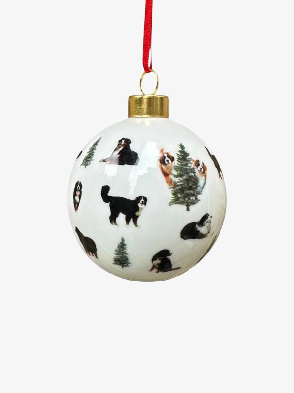 Weihnachtskugel weiss