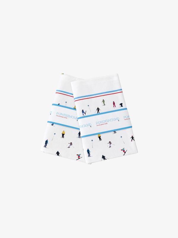 Lot de torchons de cuisine blanc