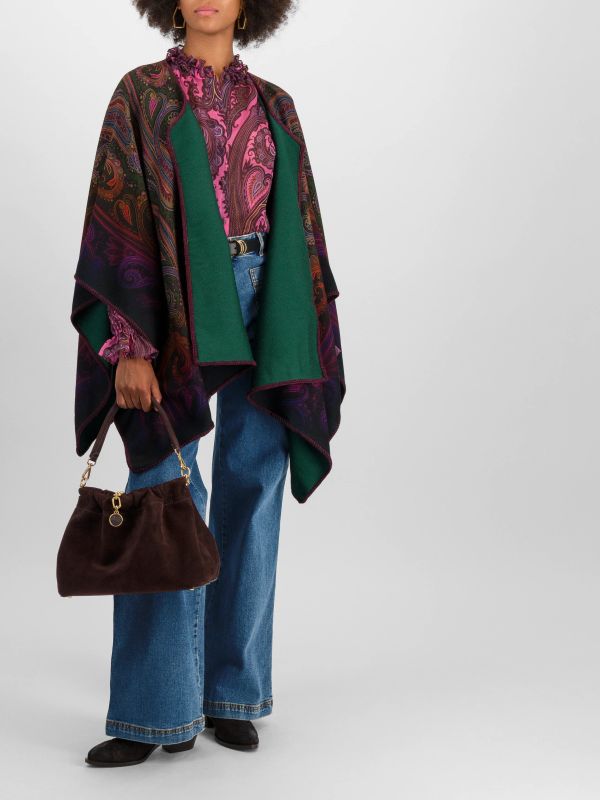 Schultertasche "Medium Vela Blossom" braun, ETRO