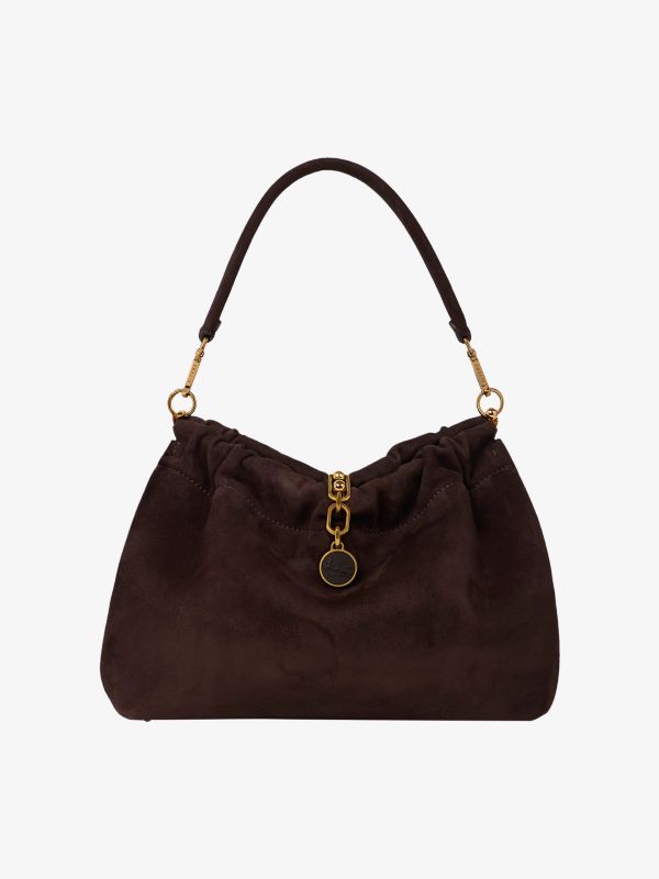 Schultertasche "Medium Vela Blossom" braun
