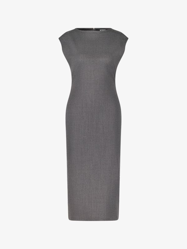 Robe fourreau "Alba" gris