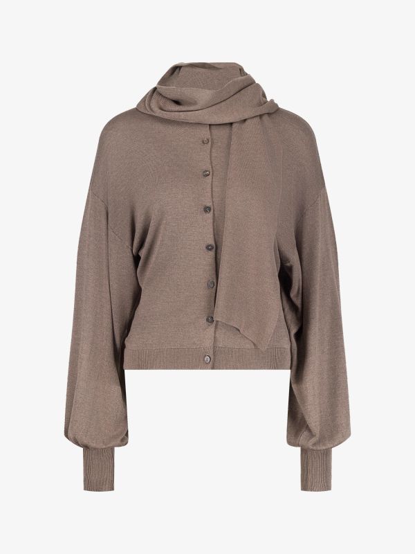 Cardigan brun