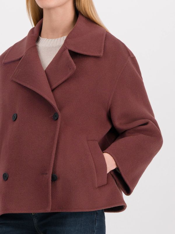 Wollmantel "Manila" bordeaux, ARMA