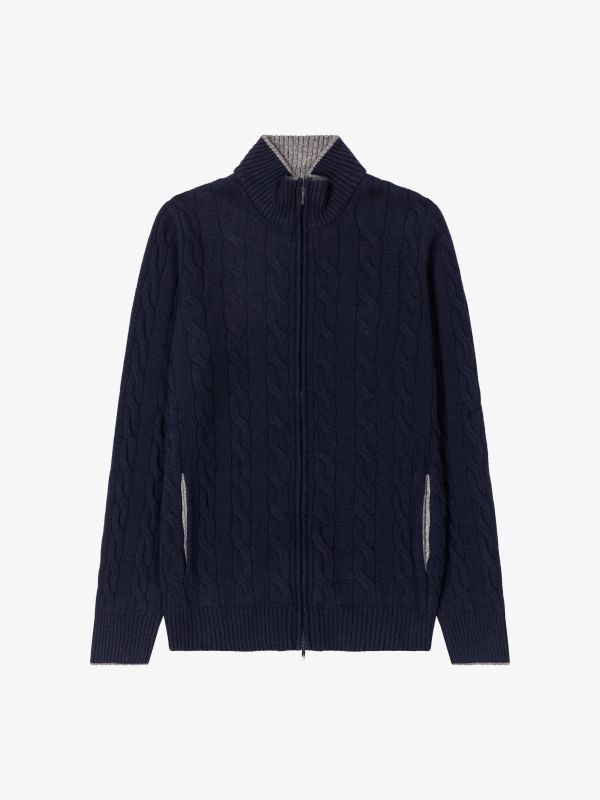 Strickjacke navy
