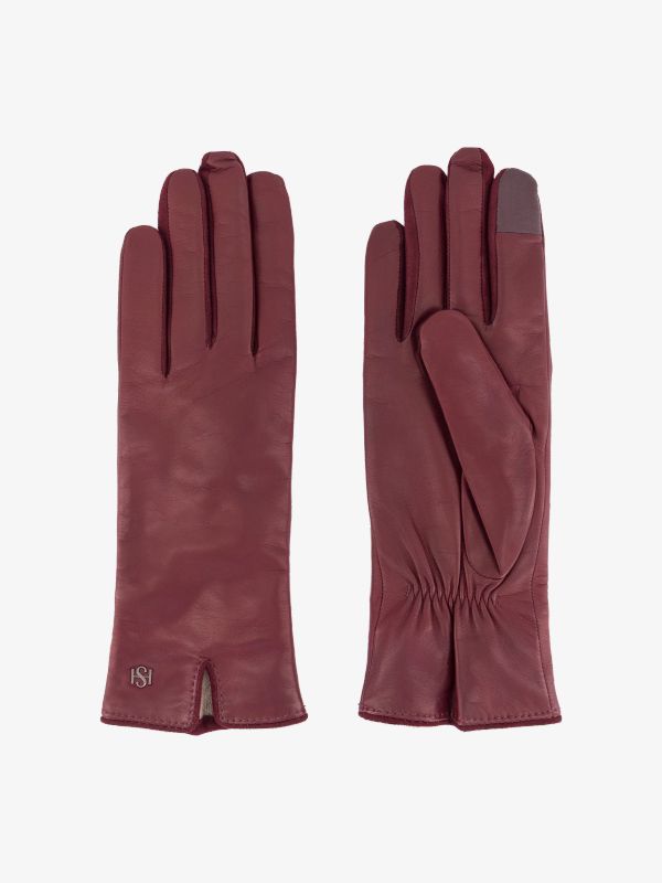Handschuhe "Essentials" bordeaux
