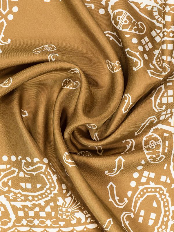 Carré "Orient Dreams" khaki, MANTERO 1902