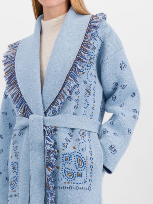 Cashmerestrickjacke blau, ALANUI