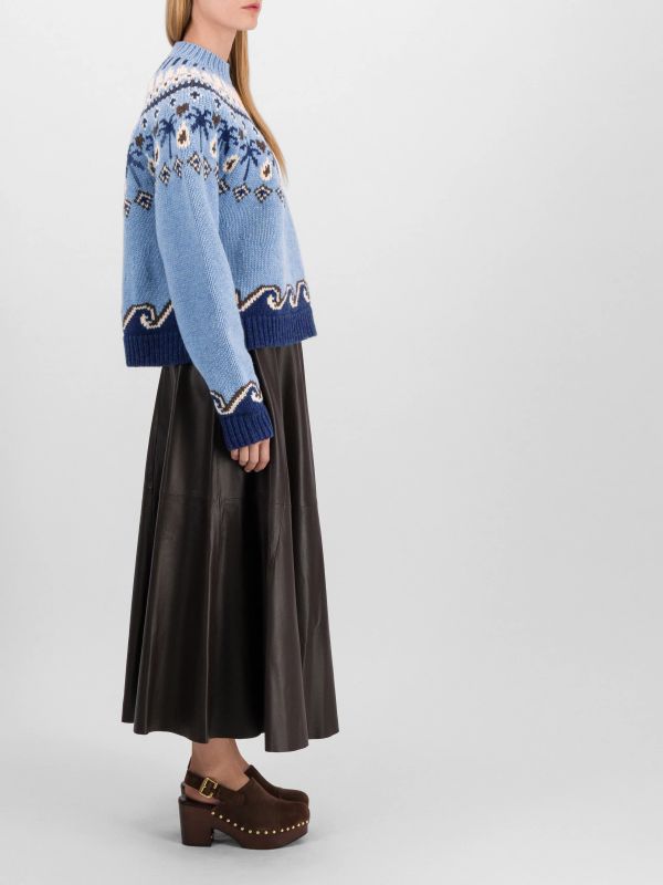 Wollpullover blau, ALANUI