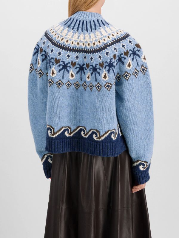Wollpullover blau, ALANUI