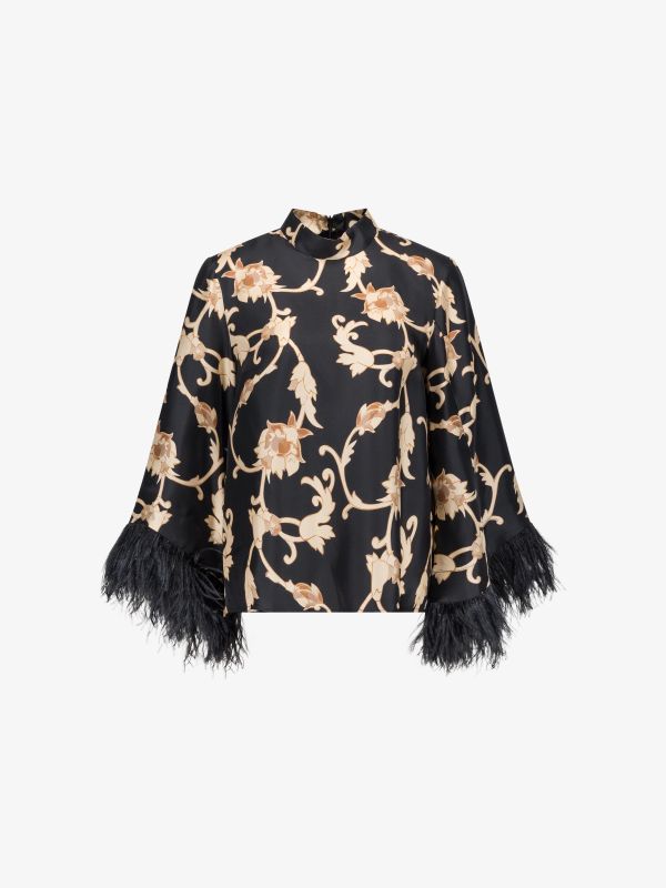 Seidenbluse schwarz