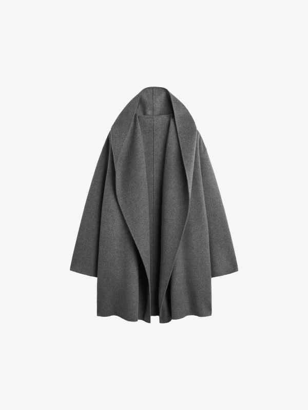 manteau de laine  gris