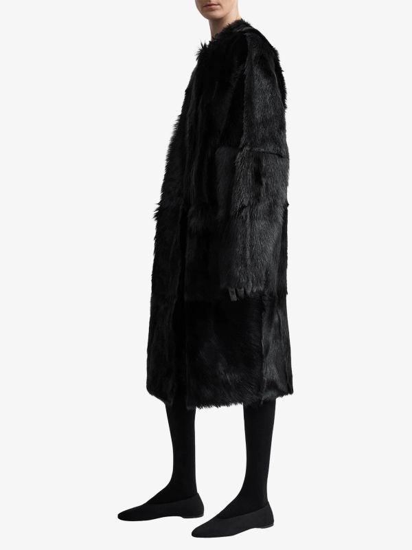 veste en cuir noir, TOTEME