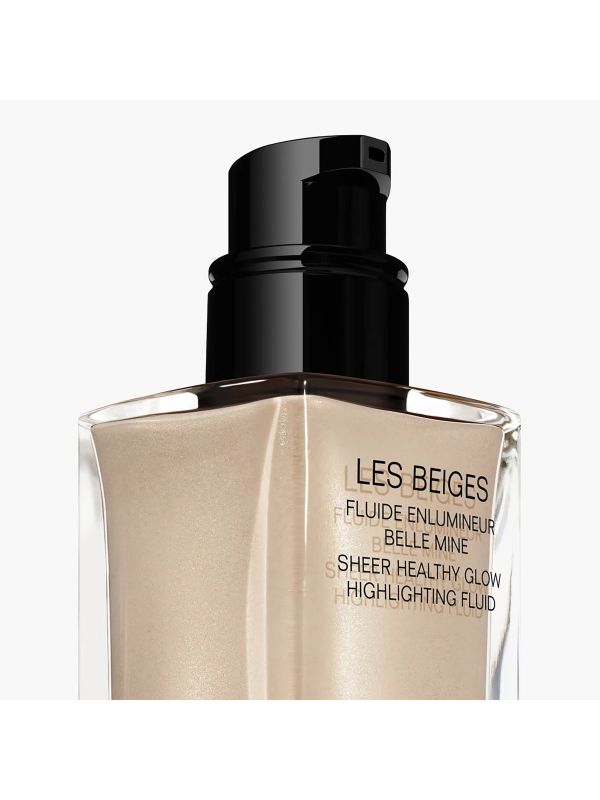 LES BEIGES FLUID-HIGHLIGHTER Enlumineur de teint effet irisé. Belle mine lumineuse visage et corps PEARLY GLOW, CHANEL