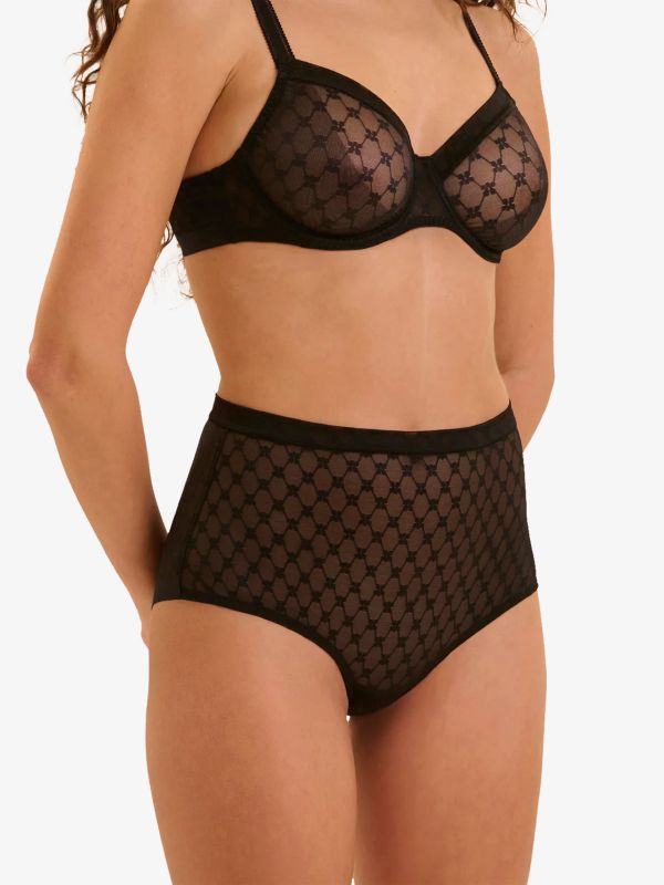 Panty "Plume" noir, SIMONE PÉRÈLE