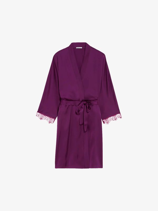 Kimono "Satin Secrets" lila