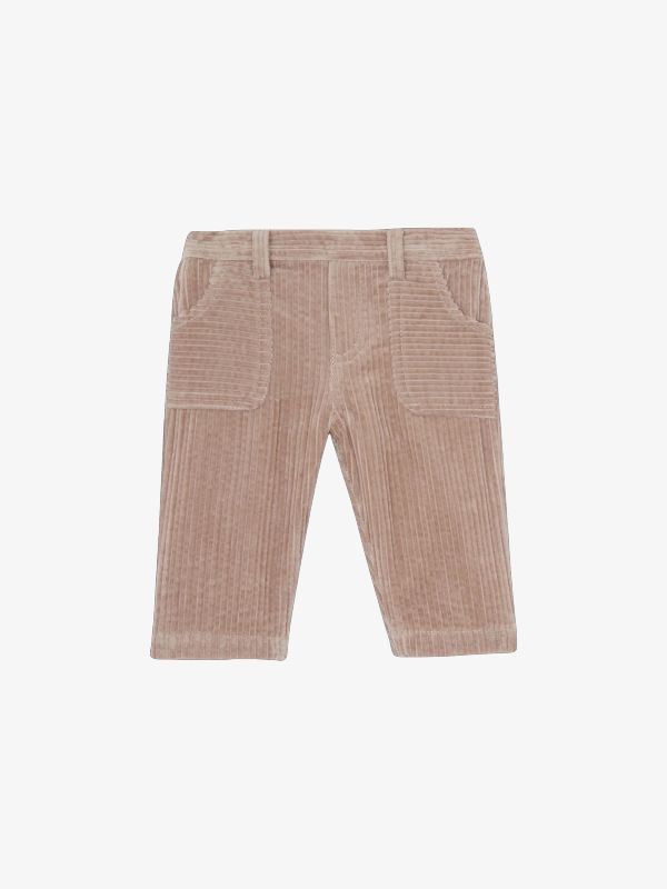 pantalons en velours mocca