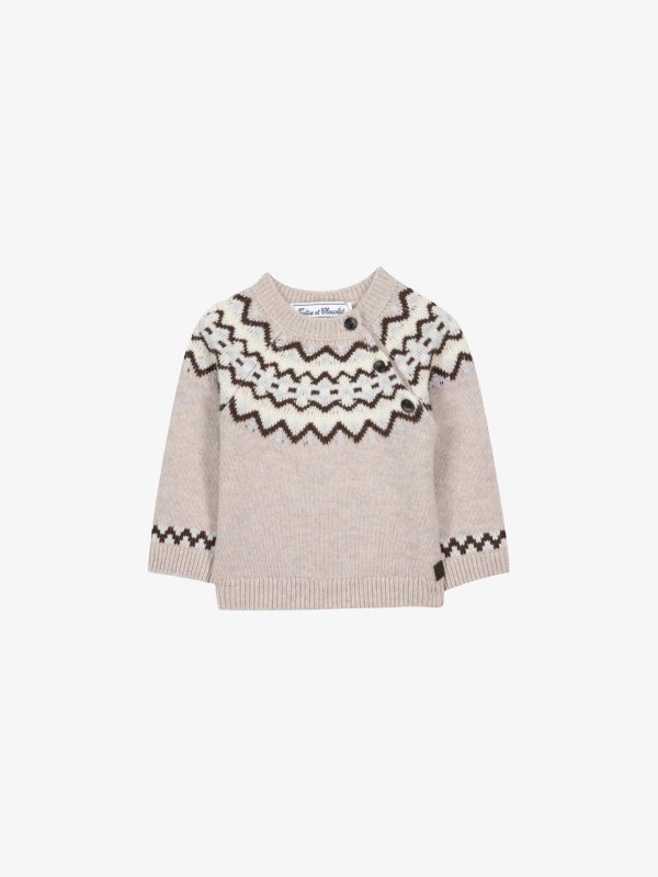 pull en tricot mocca