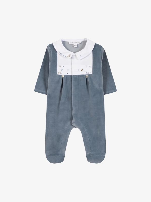 Barboteuse blue stone denim
