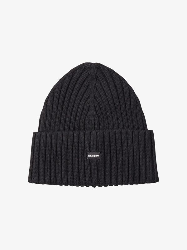 Bonnet noir cuir verni