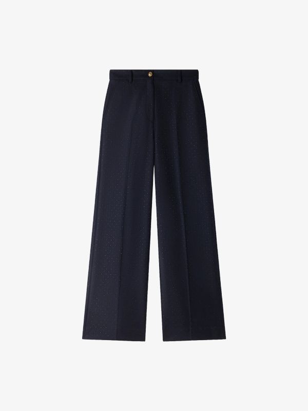 pantalon en laine  marine