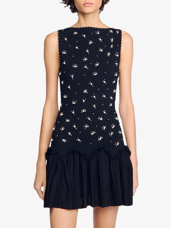 robe  noir, SANDRO
