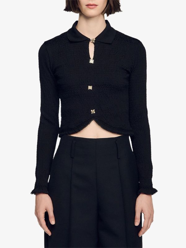 T-Shirt  noir, SANDRO