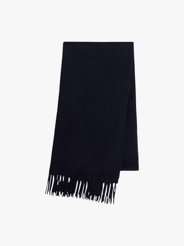 Écharpe bleu navy/à petits motifs