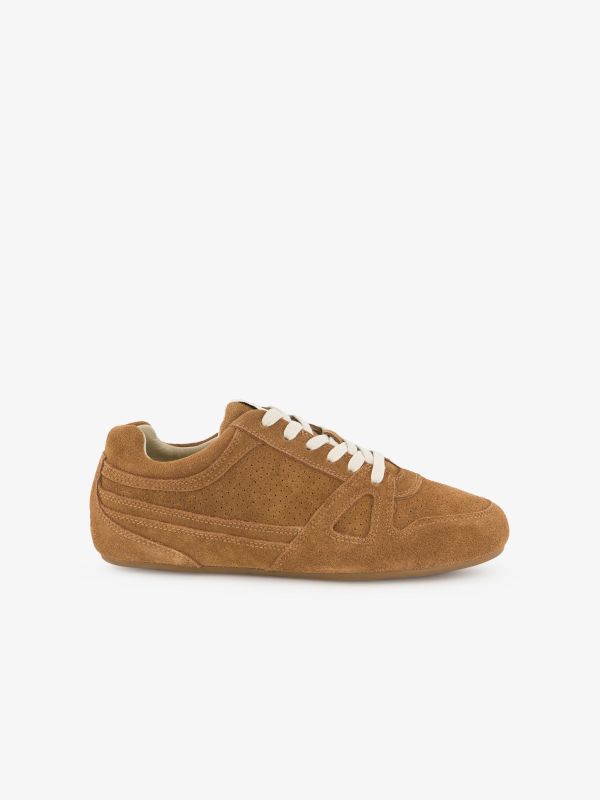 baskets en cuir "Senny" cognac