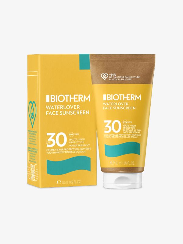 Crème solaire visage IP50+ Waterlover anti-âge SPF30, BIOTHERM