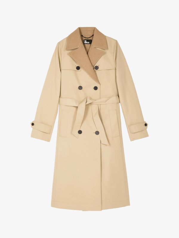 Trench-coat beige clair