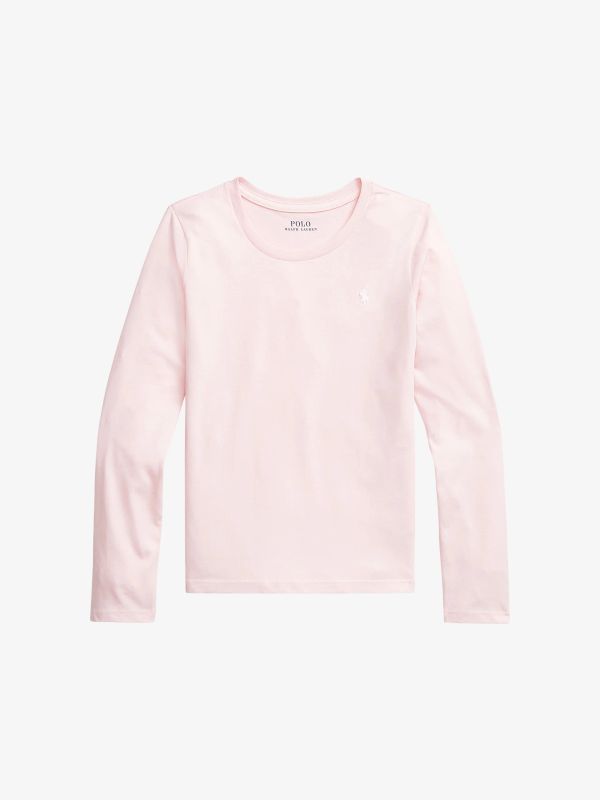 chemise à manches longues rose
