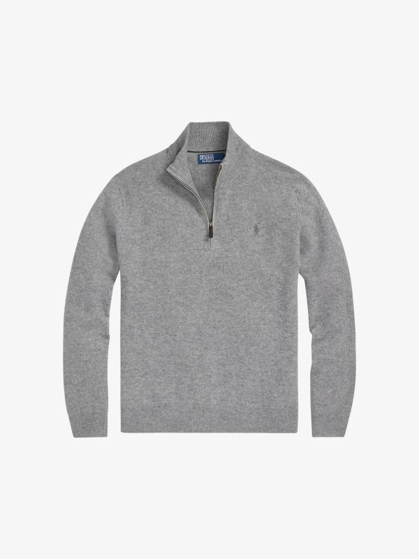 Pull à zip  gris
