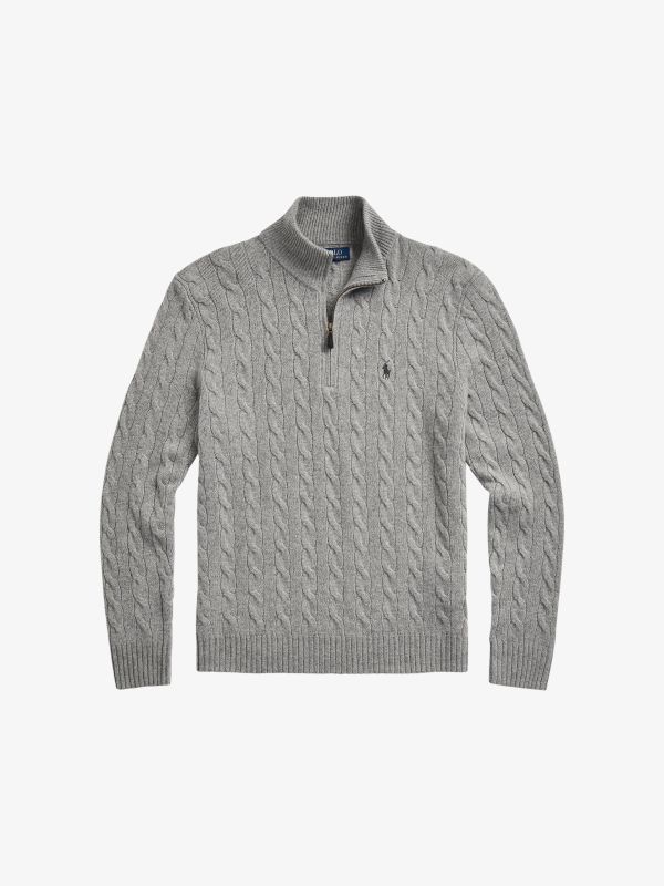 Pull à zip  gris