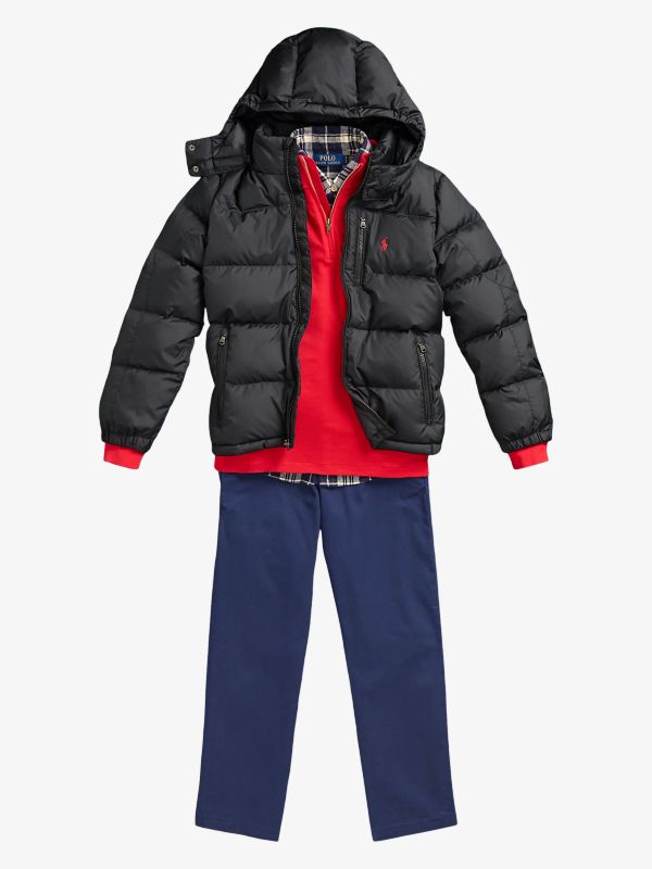 Down jacket black, POLO RALPH LAUREN