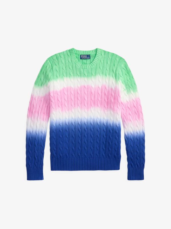 pull en tricot multicolore 2