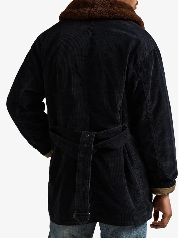manteau court  noir, POLO RALPH LAUREN