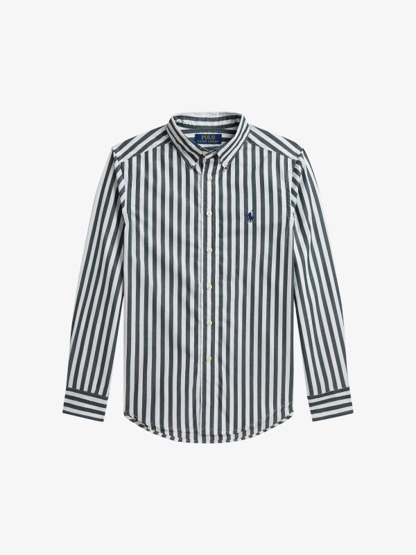 Shirt green striped