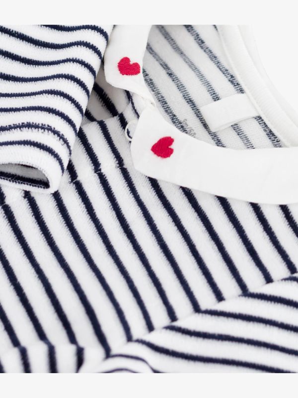 Barboteuse rayé blanc, PETIT BATEAU
