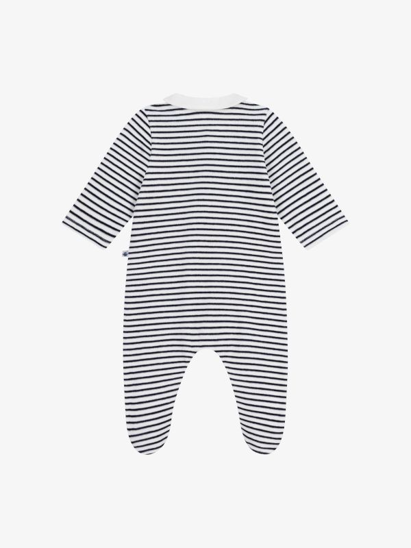 Barboteuse rayé blanc, PETIT BATEAU