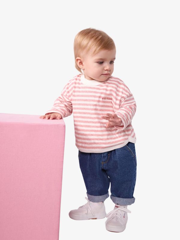 chemise à manches longues pink, PETIT BATEAU