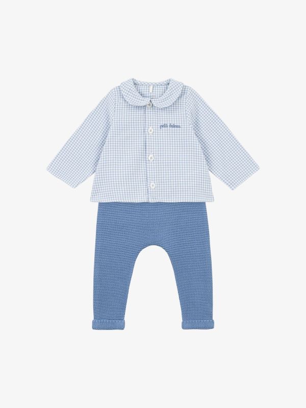 combinaison  bleu clair