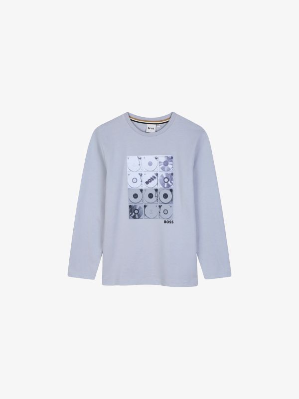chemise à manches longues bleu clair